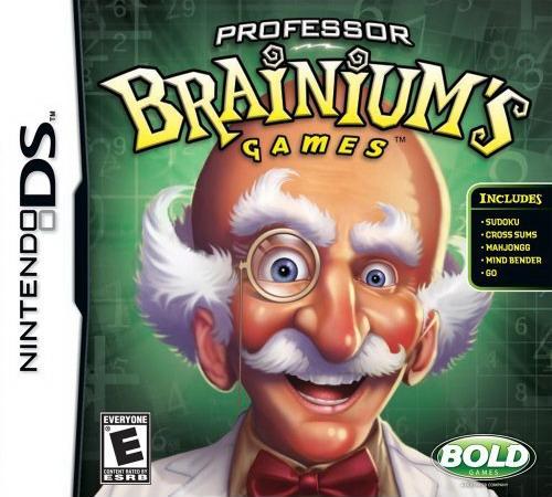 Professor Brainium's Games box art for Nintendo DS